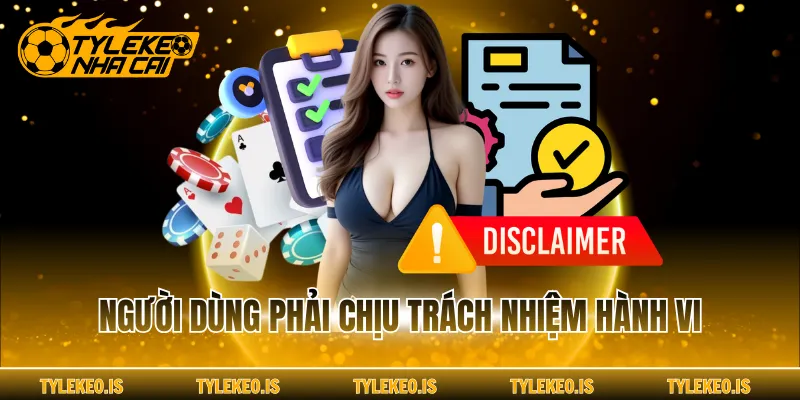 Người dùng phải chịu trách nhiệm hành vi